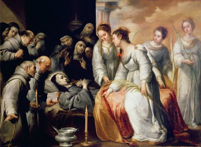 La muerte de Santa Clara de Bartolomé Esteban Murillo